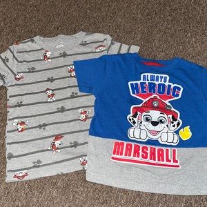 2pc Bundle Paw Patrol T-Shirts 4T